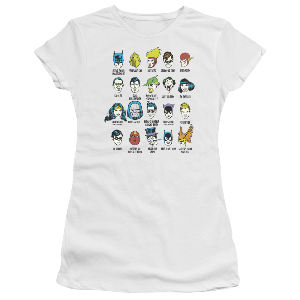 DC Superhero Issues Licensed Women's T-Shirt Juniors LG