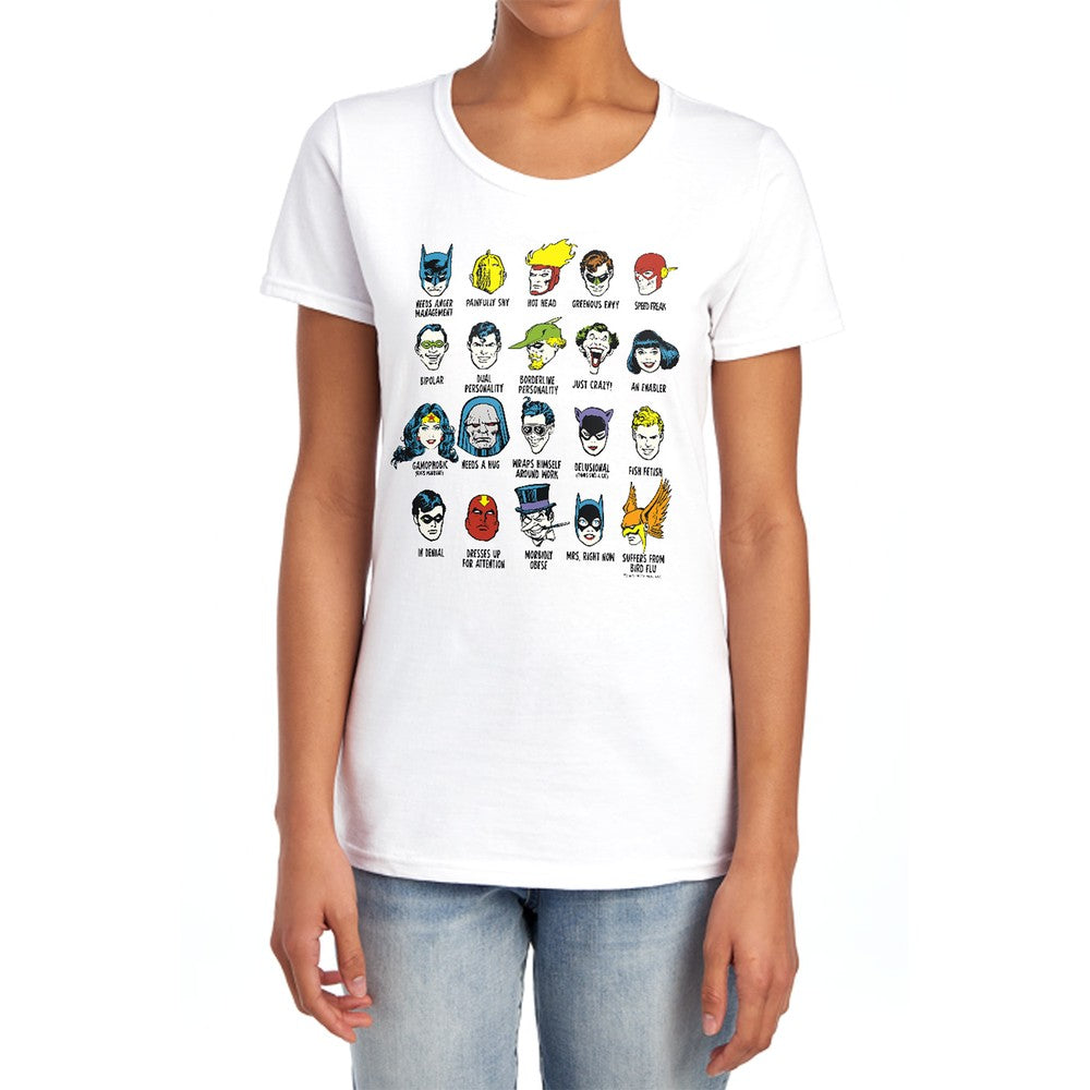 DC Superhero Issues Licensed Women's T-Shirt Regular Fit MD-LG