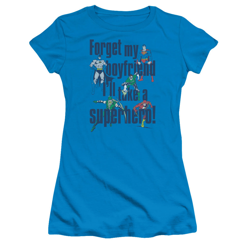DC Forget My Boyfriend Licensed Women's T-Shirt Juniors SM-XL