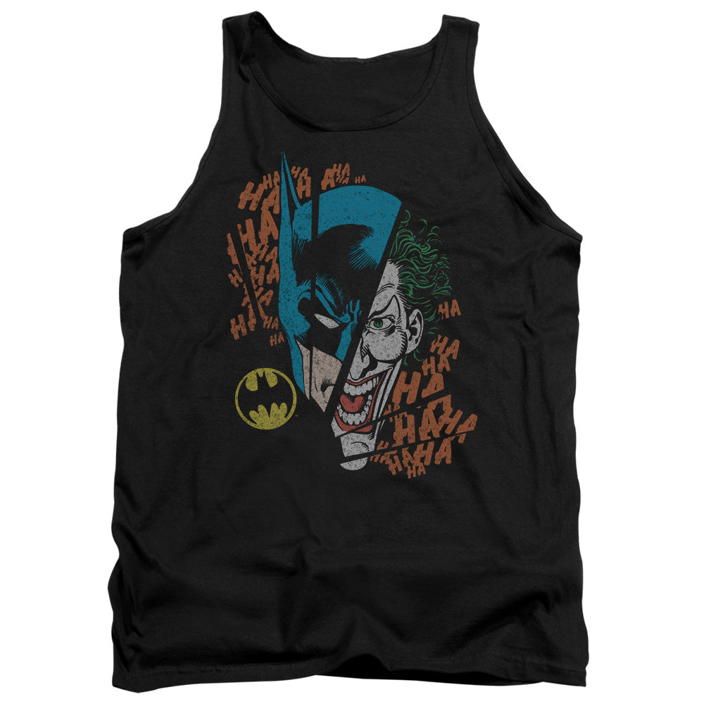 AN OFFCIALLY LICENSED DC BROKEN VISAGE ADULT UNISEX TANK TOP BLACK