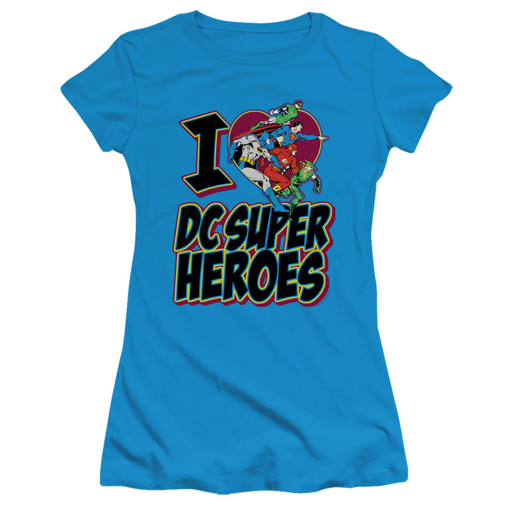 DC I Heart Dc Licensed Women's T-Shirt Juniors SM-XL