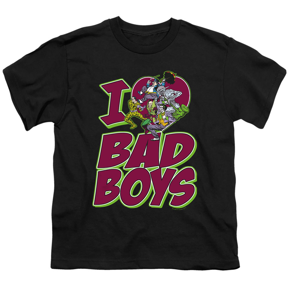 DC I Heart Bad Boys Licensed Kid's T-Shirt (Ages 4-7) SM-LG