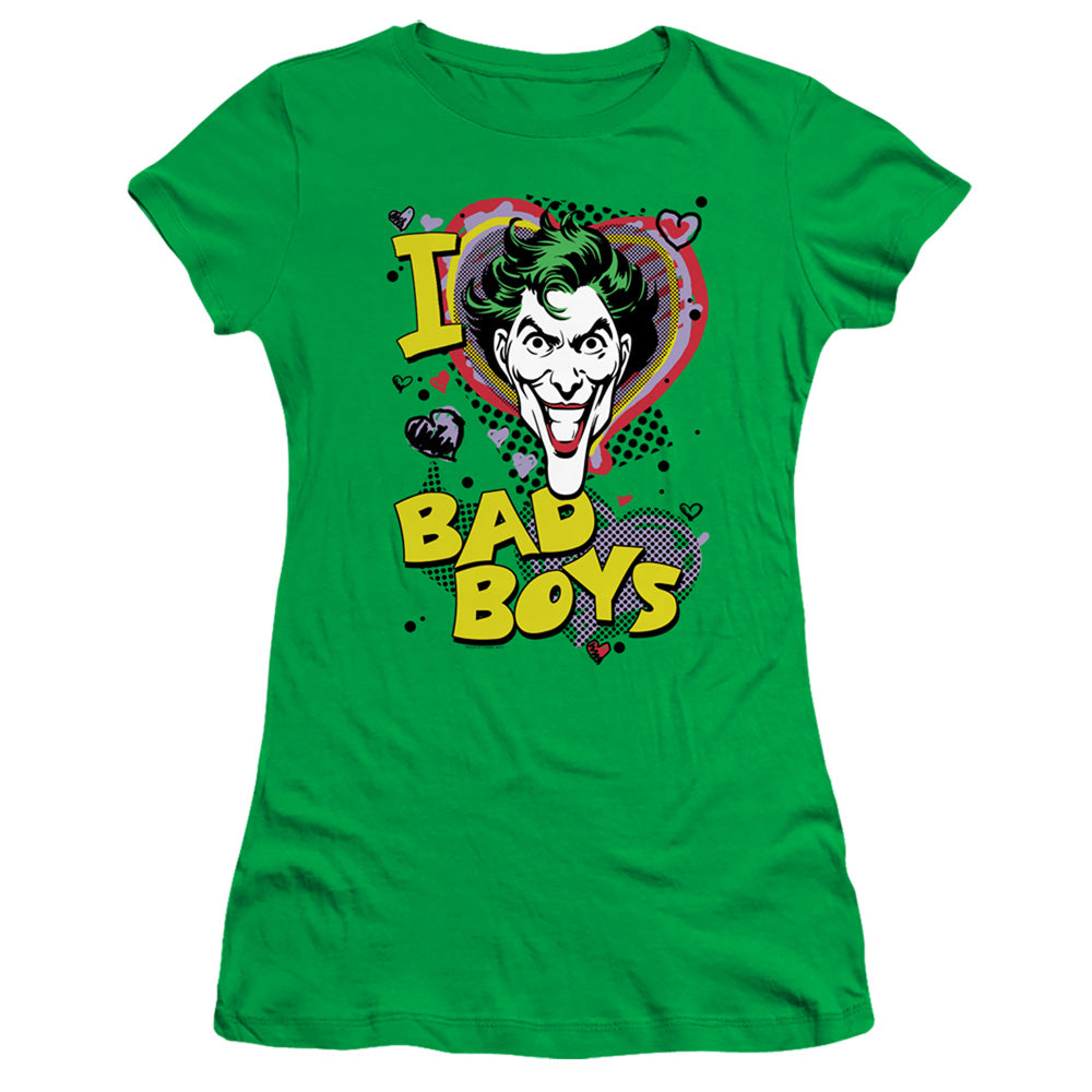 DC I Heart Bad Boys 2 Licensed Women's T-Shirt Juniors MD-LG