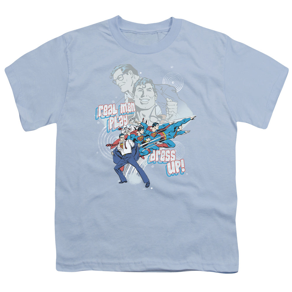 DC Real Men Licensed Kid's T-Shirt (Ages 4-7) XS-XL