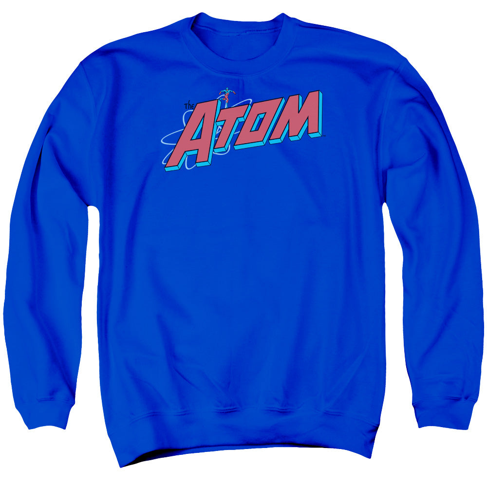 AN OFFCIALLY LICENSED DC THE ATOM ADULT UNISEX CREWNECK SWEATSHIRT ROYAL