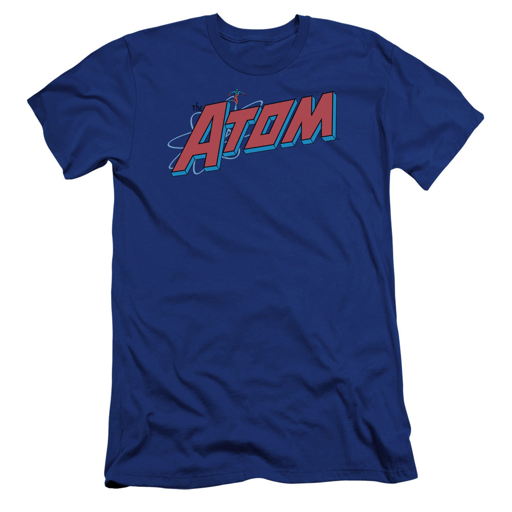 AN OFFCIALLY LICENSED DC THE ATOM MEN'S PREMIUM SLIM FIT T-SHIRT ROYAL