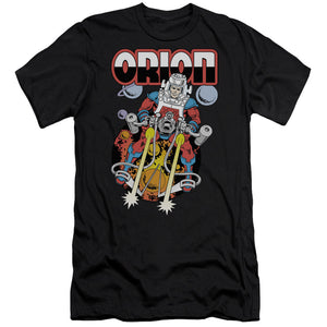 AN OFFCIALLY LICENSED DC ORION MEN'S PREMIUM SLIM FIT T-SHIRT BLACK