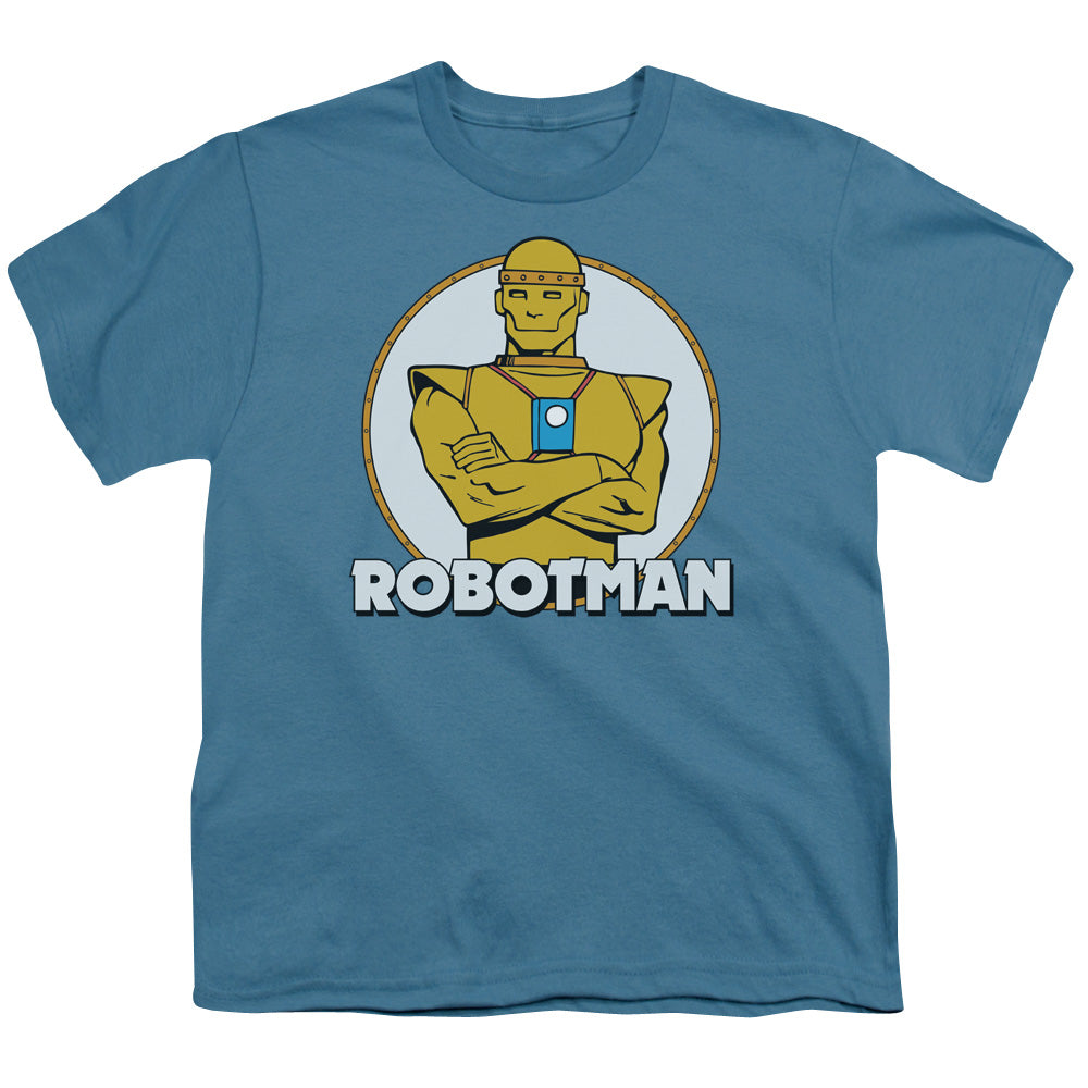 DC Robotman Licensed Kid's T-Shirt (Ages 4-7) XL
