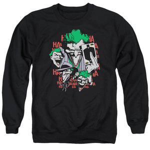 AN OFFCIALLY LICENSED DC FOUR OF A KIND ADULT UNISEX CREWNECK SWEATSHIRT BLACK