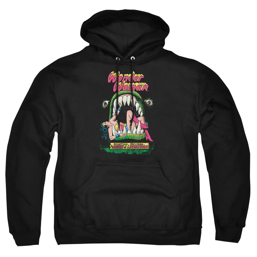 AN OFFCIALLY LICENSED DC JAWS ADULT UNISEX PULLOVER HOODIE BLACK