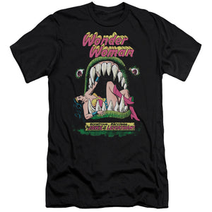 AN OFFCIALLY LICENSED DC JAWS MEN'S PREMIUM SLIM FIT T-SHIRT BLACK