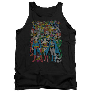 AN OFFCIALLY LICENSED DC ORIGINAL UNIVERSE ADULT UNISEX TANK TOP BLACK