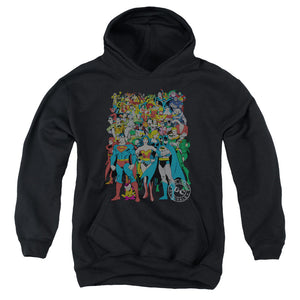 AN OFFCIALLY LICENSED DC ORIGINAL UNIVERSE YOUTH HOODIE BLACK