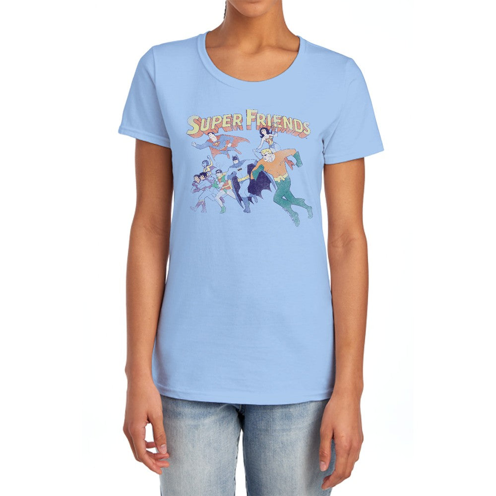 DC Super Friends Licensed Women's T-Shirt Regular Fit MD-LG