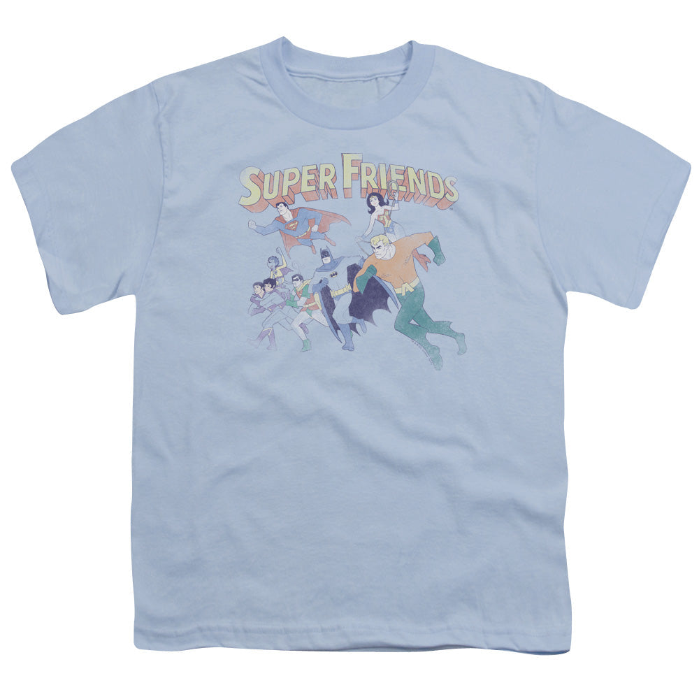 DC Super Friends Licensed Kid's T-Shirt (Ages 4-7) XS-XL