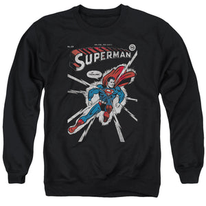 AN OFFCIALLY LICENSED DC COVER ME ADULT UNISEX CREWNECK SWEATSHIRT BLACK
