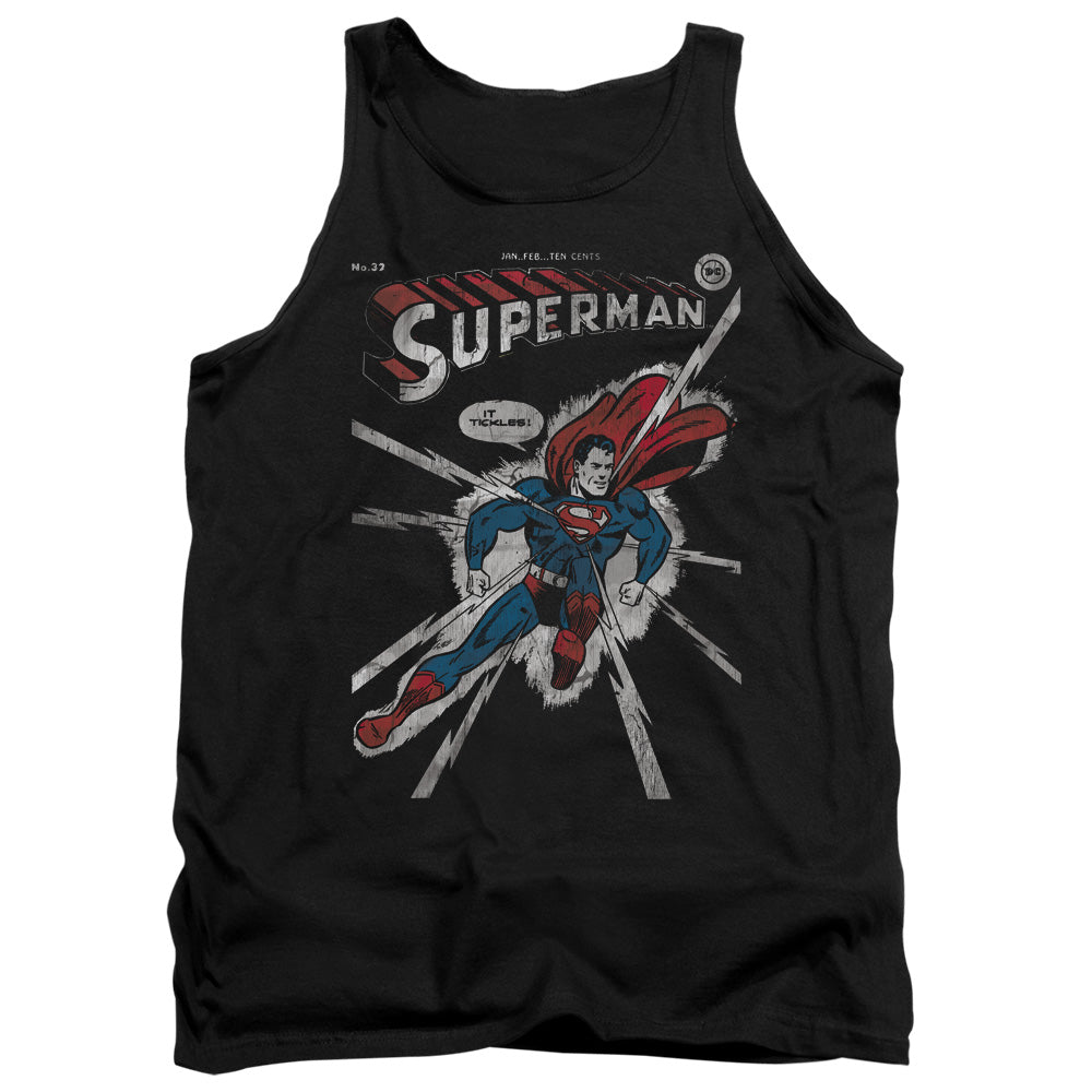 AN OFFCIALLY LICENSED DC COVER ME ADULT UNISEX TANK TOP BLACK