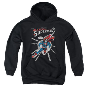 AN OFFCIALLY LICENSED DC COVER ME YOUTH HOODIE BLACK