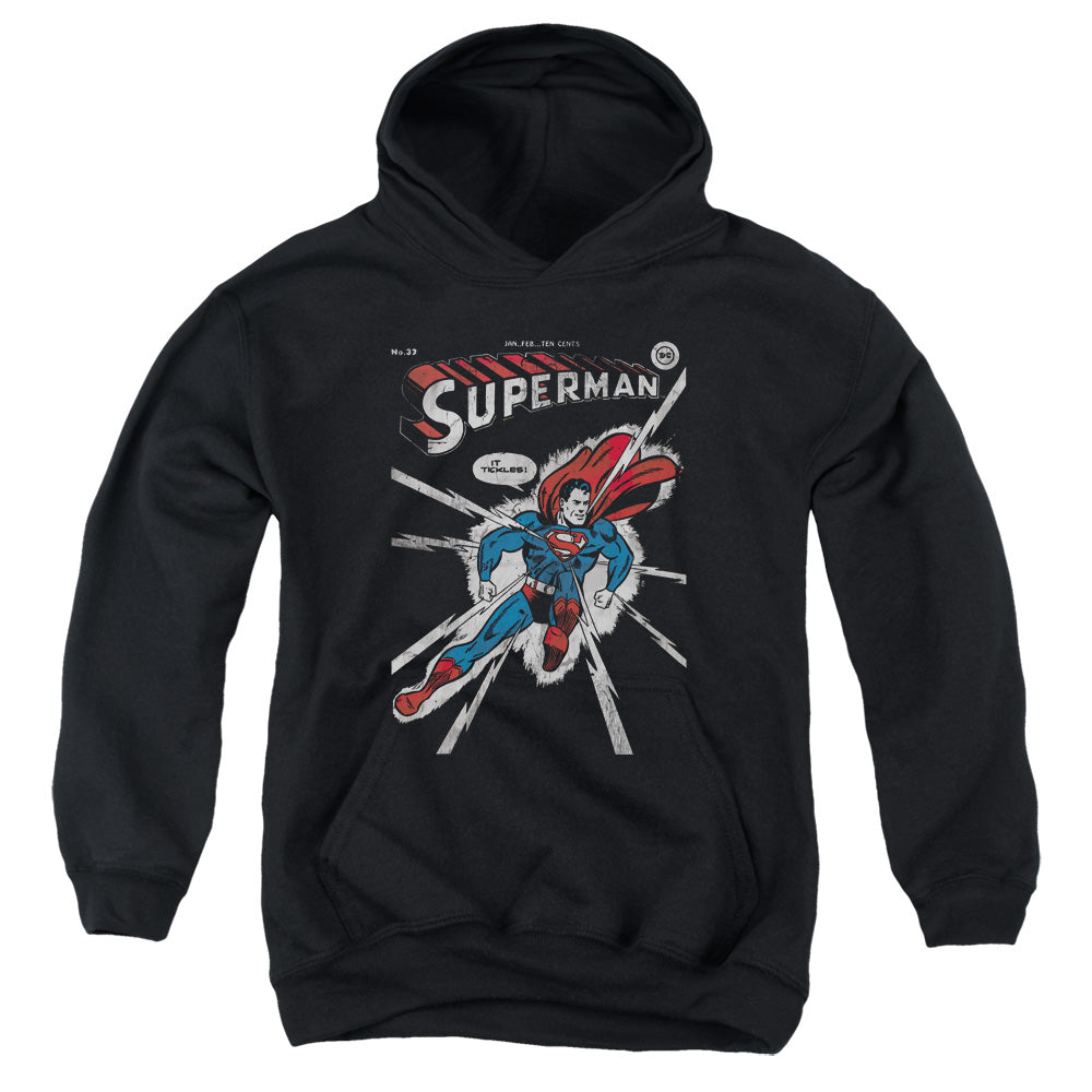 AN OFFCIALLY LICENSED DC COVER ME YOUTH HOODIE BLACK