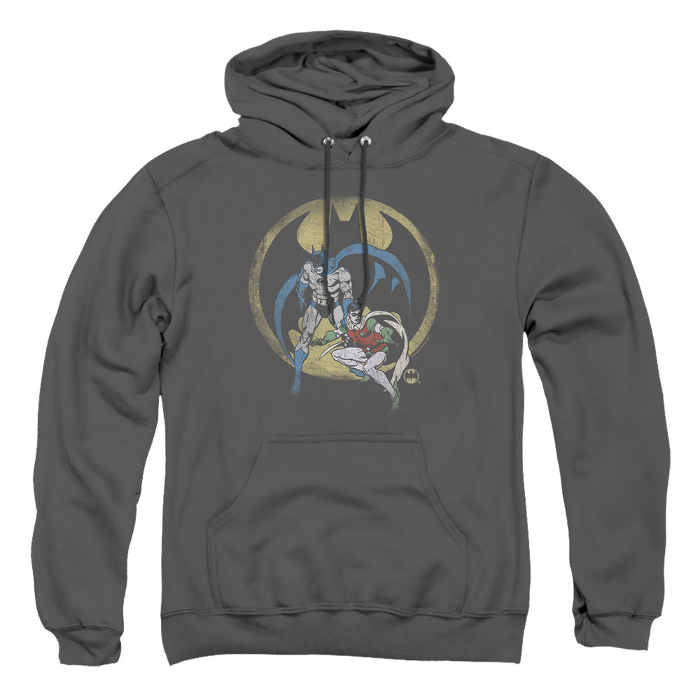 AN OFFCIALLY LICENSED DC TEAM ADULT UNISEX PULLOVER HOODIE CHARCOAL