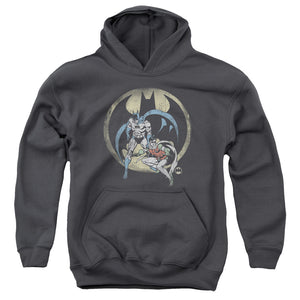 AN OFFCIALLY LICENSED DC TEAM YOUTH HOODIE CHARCOAL