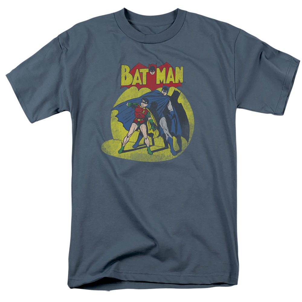 AN OFFCIALLY LICENSED DC IN THE SPOTLIGHT MEN'S REGULAR FIT T-SHIRT SLATE
