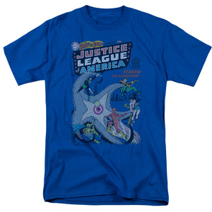 AN OFFCIALLY LICENSED DC NO 28 MEN'S REGULAR FIT T-SHIRT ROYAL