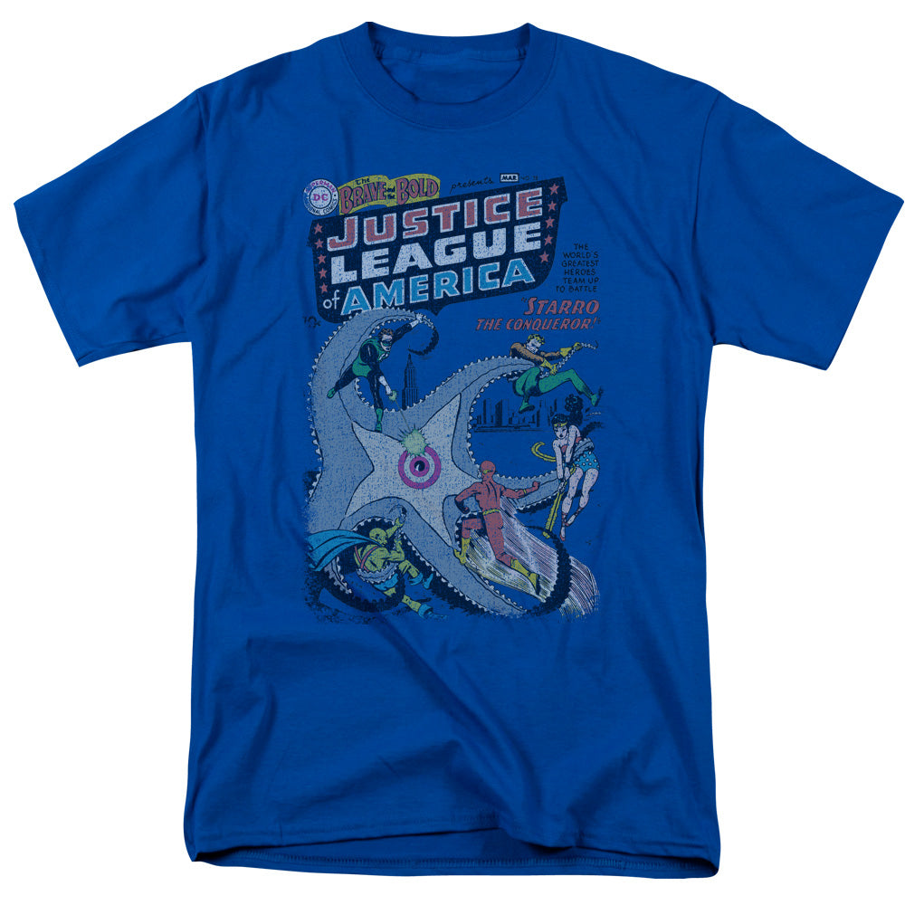AN OFFCIALLY LICENSED DC NO 28 MEN'S REGULAR FIT T-SHIRT ROYAL