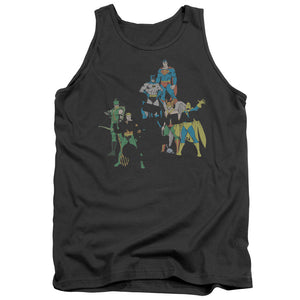 AN OFFCIALLY LICENSED DC UNDERWEAR ADULT UNISEX TANK TOP CHARCOAL