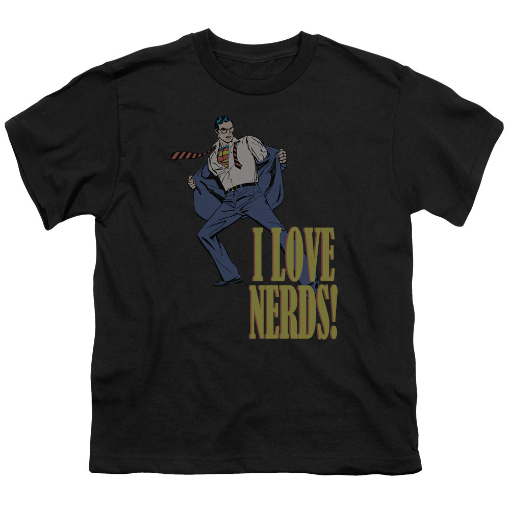 DC I Love Nerds Licensed Kid's T-Shirt (Ages 4-7) XS-XL