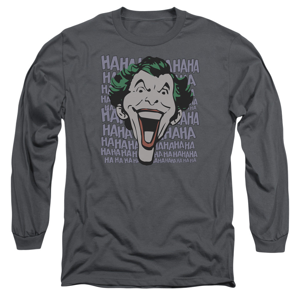 AN OFFCIALLY LICENSED DC DASTARDLY MERRIMENT MEN'S LONG SLEEVE T-SHIRT CHARCOAL