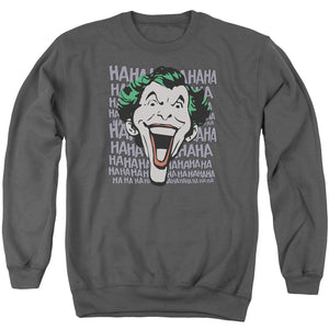 AN OFFCIALLY LICENSED DC DASTARDLY MERRIMENT ADULT UNISEX CREWNECK SWEATSHIRT CHARCOAL