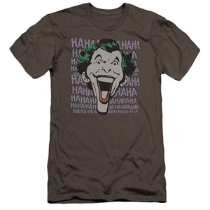 AN OFFCIALLY LICENSED DC DASTARDLY MERRIMENT MEN'S PREMIUM SLIM FIT T-SHIRT CHARCOAL