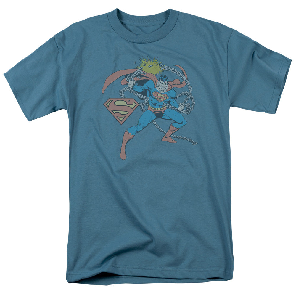 AN OFFCIALLY LICENSED DC I HATE CHAINS MEN'S REGULAR FIT T-SHIRT SLATE