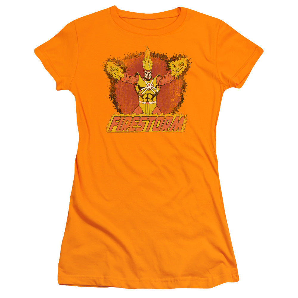 DC Ring Of Firestorm Licensed Women's T-Shirt Juniors XL