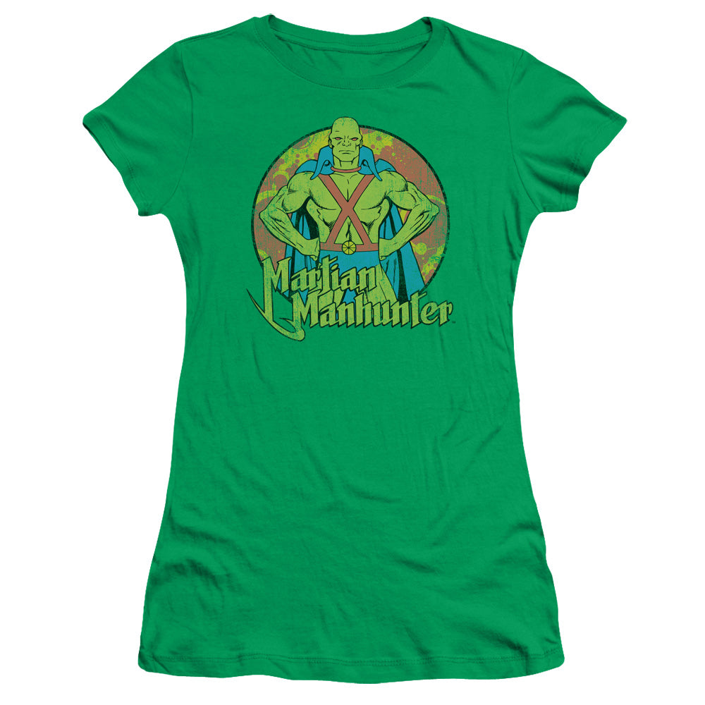DC Martian Manhunter Licensed Women's T-Shirt Juniors MD-LG