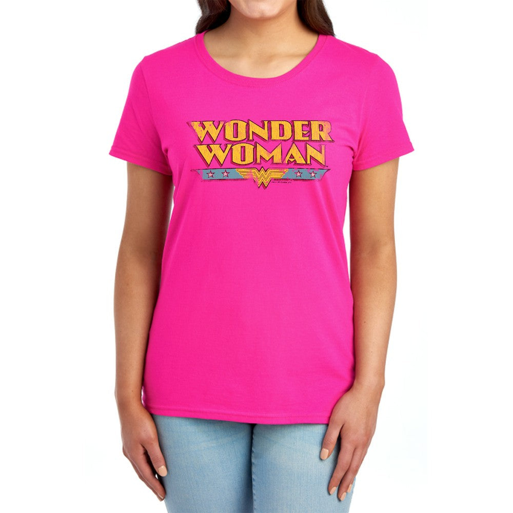 DC Wonder Woman Logo Licensed Women's T-Shirt Regular Fit SM-2X
