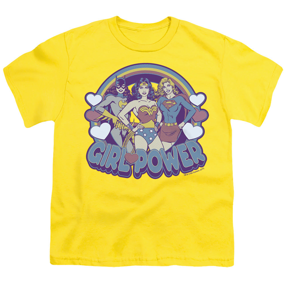 DC Retro Girl Power Licensed Kid's T-Shirt (Ages 4-7) XS-XL