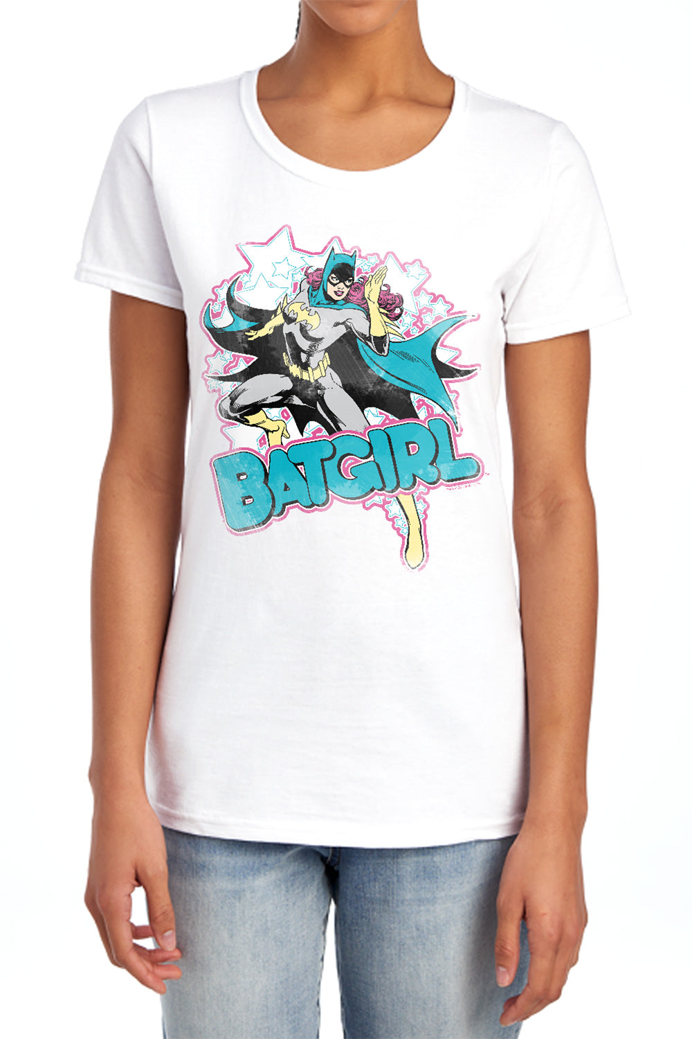 AN OFFCIALLY LICENSED DC IM BATGIRL WOMEN'S REGULAR FIT T-SHIRT BANANA