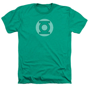 AN OFFCIALLY LICENSED DC GL LITTLE LOGOS MEN'S HEATHER T-SHIRT KELLY GREEN