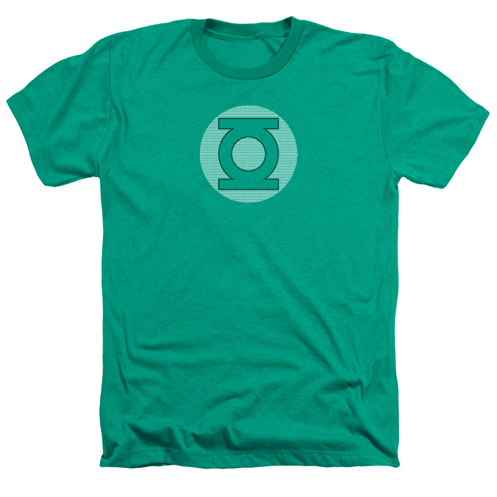 AN OFFCIALLY LICENSED DC GL LITTLE LOGOS MEN'S HEATHER T-SHIRT KELLY GREEN