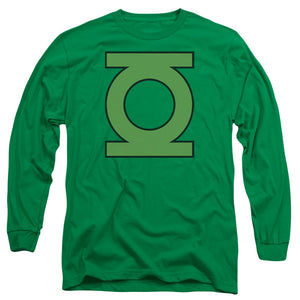 AN OFFCIALLY LICENSED DC GL EMBLEM MEN'S LONG SLEEVE T-SHIRT KELLY GREEN