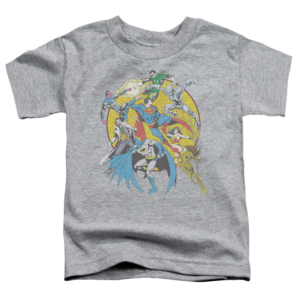 DC Spin Circle Fight Licensed Toddler T-Shirt SM-LG