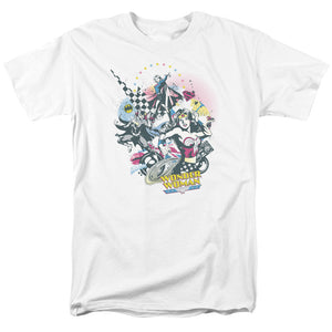 AN OFFCIALLY LICENSED DC POWER TRIO MEN'S REGULAR FIT T-SHIRT WHITE