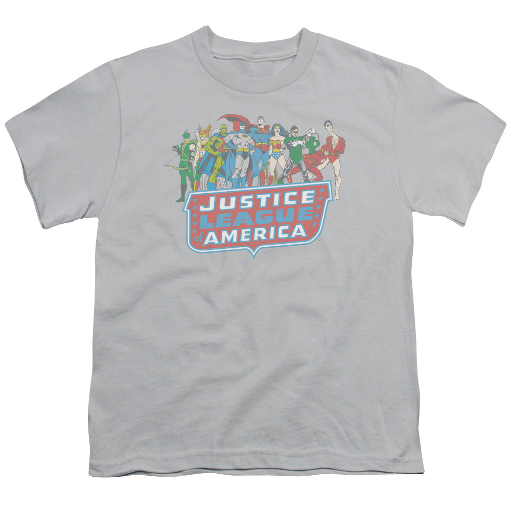 DC Jla Lineup Licensed Kid's T-Shirt (Ages 4-7) XL