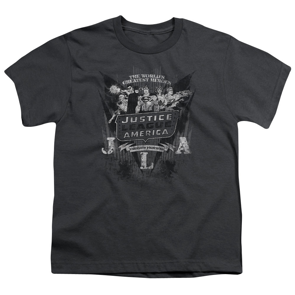DC Greatest Heroes Licensed Kid's T-Shirt (Ages 4-7) XS-XL