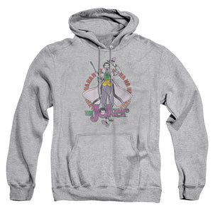 AN OFFCIALLY LICENSED DC MANIACAL ADULT UNISEX PULLOVER HOODIE ATHLETIC HEATHER