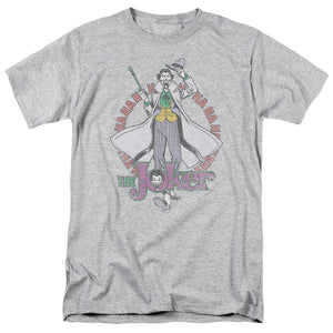 AN OFFCIALLY LICENSED DC MANIACAL MEN'S REGULAR FIT T-SHIRT ATHLETIC HEATHER
