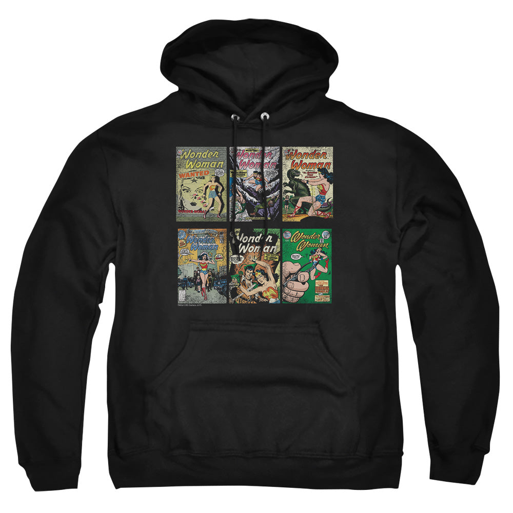 AN OFFCIALLY LICENSED DC WW COVERS ADULT UNISEX PULLOVER HOODIE BLACK