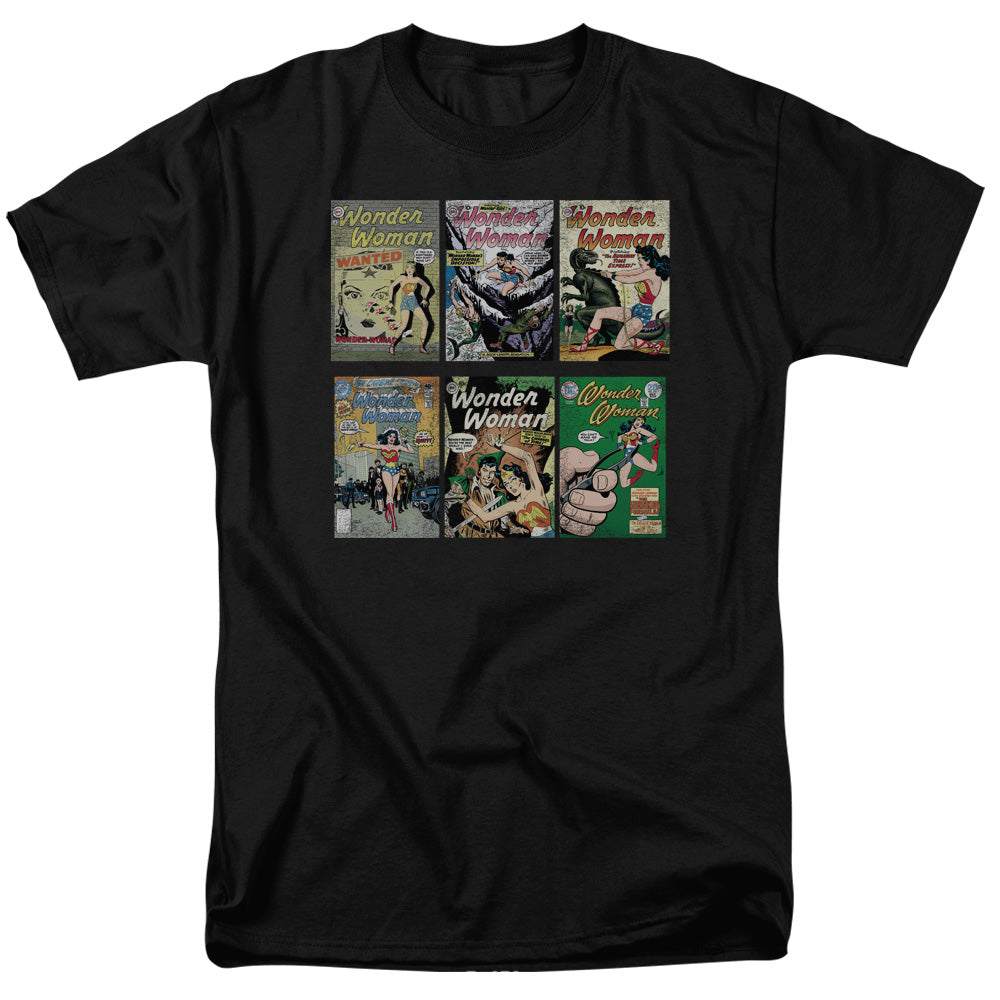 AN OFFCIALLY LICENSED DC WW COVERS MEN'S REGULAR FIT T-SHIRT BLACK